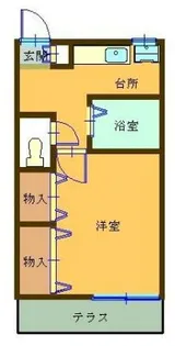 セジュール和泉【1階】の間取り