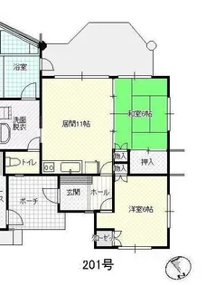 ロハス伊豆高原初島【2階】の間取り