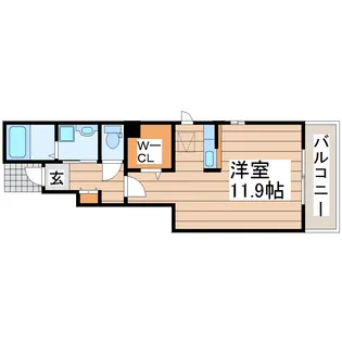 アヴェニュー【1階】の間取り