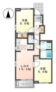 BULL【1階】の間取り