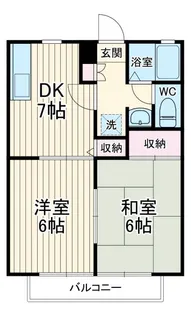 ファミール溝口【2階】の間取り