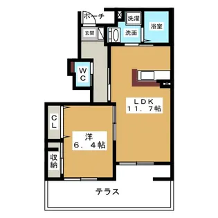 スペリアージュ愛宕【2階】の間取り