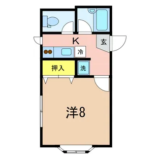 ハイツK-1【2階】の間取り