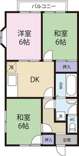 ハイツ佐野【2階】の間取り