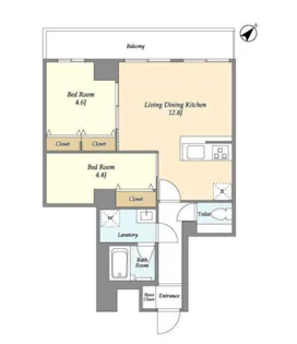 グランカーサ西葛西【5階】の間取り