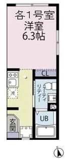 BEL FIORE MONNAKA(ベルフィオーレモンナカ)【5階】の間取り