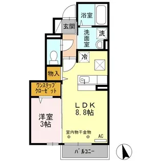 エスペランサ【1階】の間取り