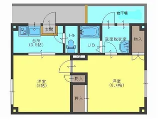 コーポ本町【3階】の間取り