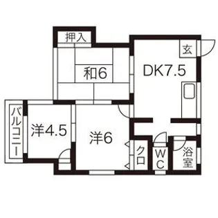 アーバンライフA棟【2階】の間取り