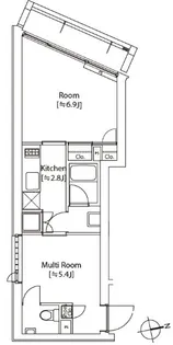 カスタリア祐天寺【4階】の間取り