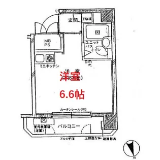 ミリオンコート品川【5階】の間取り
