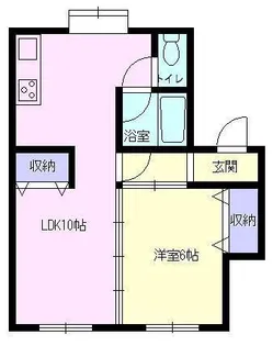 ヴィラージュu広面【2階】の間取り