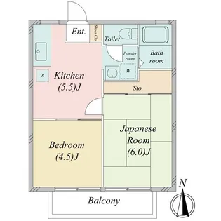 ジュネス成瀬【2階】の間取り