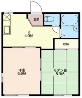 フレグランス湘南【1階】の間取り