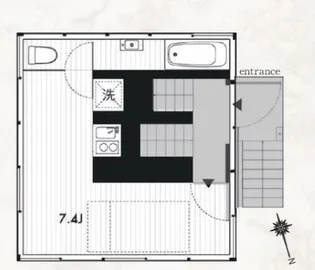 SH361 エスエイチサンロクイチ【2階】の間取り
