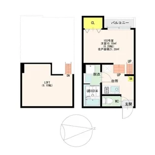 CastleEastLs【1階】の間取り