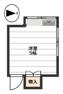 ハマノウエハウス【2階】の間取り