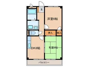 サニ-コ-ト川添【2階】の間取り