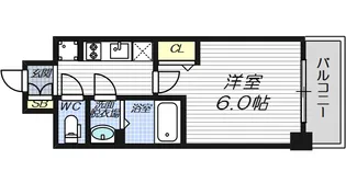 ファステート難波ミライズ【2階】の間取り