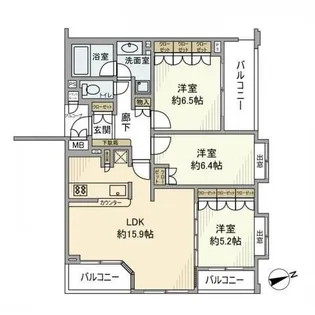 アルス山王金子山マイスターヴェルク【2階】の間取り