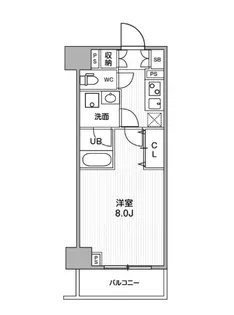ジェノヴィア南千住IVスカイガーデン【6階】の間取り