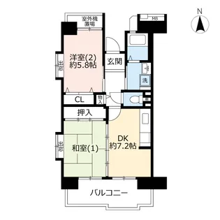 URコンフォール明神台【1階】の間取り