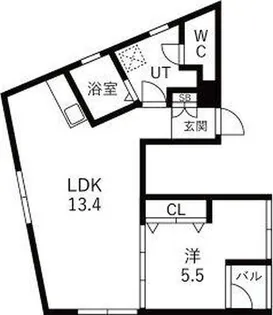 ウノビスタ鶴見A【3階】の間取り