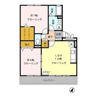 賀茂川ガーデンプレイス A【3階】の間取り