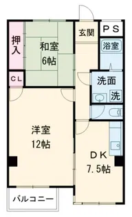 アルテメゾン弐番館【1階】の間取り