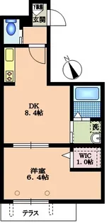 アジュール目黒不動前【1階】の間取り