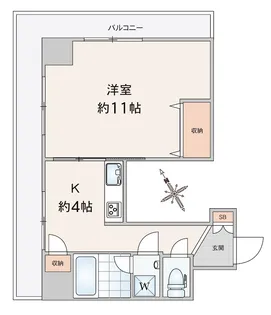 シティハイツ東十条【2階】の間取り