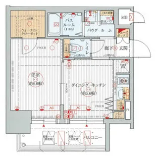 エステムプラザ名古屋駅前プライムタワー【10階】の間取り