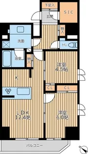 シティラックスヨコハマ【9階】の間取り
