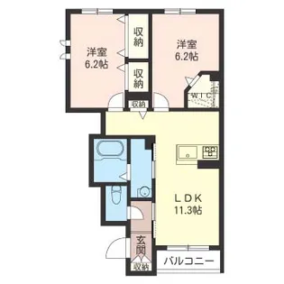 mai ciel (メシエル)II【1階】の間取り