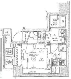 ヴェルステージ蒲田駅前【8階】の間取り
