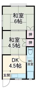 内田荘【1階】の間取り