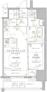 ディアレイシャス浅間町ステーションフロント【7階】の間取り