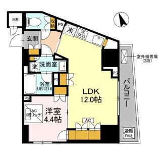 リーラ品川戸越【11階】の間取り