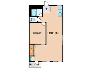 マンション新川【1階】の間取り