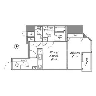 GRAN PASEO本郷三丁目【8階】の間取り