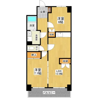 ヒルトップハウス【1階】の間取り