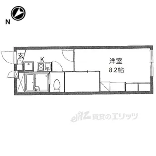 レオパレス茶屋【1階】の間取り