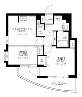 ライオンズシティ荻窪【4階】の間取り