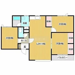 ハイツオーシャン【2階】の間取り