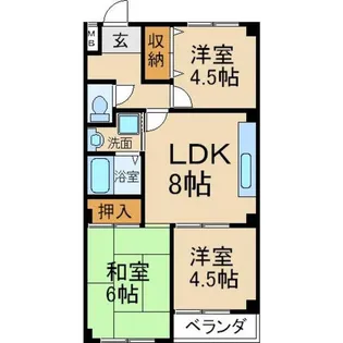 ファームハイツ【1階】の間取り