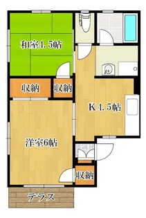 シティハイムFUJINO【1階】の間取り