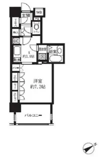 ライオンズシティ白金高輪【6階】の間取り