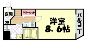 インベスト本町WEST【7階】の間取り