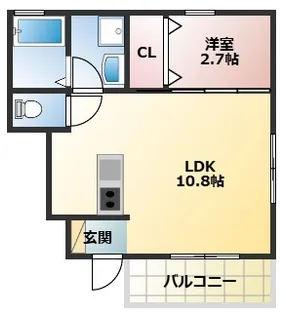 アリビア太寺【1階】の間取り