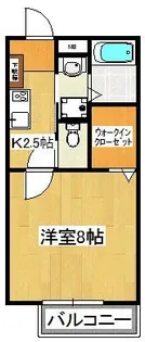 オークス夏見台【1階】の間取り